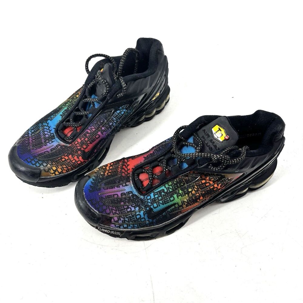 Nike Air Max Plus 3 Premium Rainbow Gradient FD0671-001 Mens Size 9 Tuned Air
